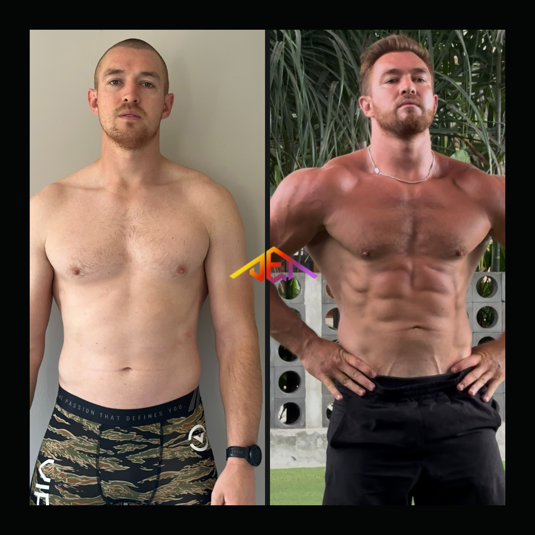 JET Body client transformation 7 - 12 week body transformation result